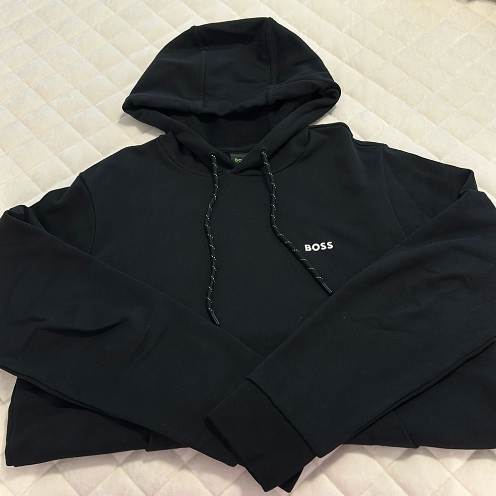 Mens Hugo boss size small black hoodie